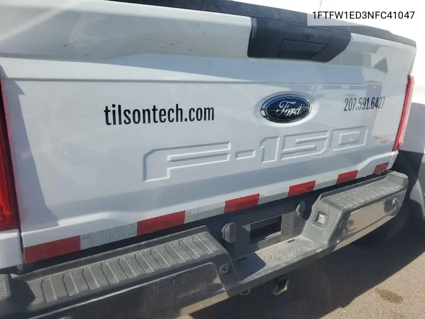 2022 Ford F150 Supercrew VIN: 1FTFW1ED3NFC41047 Lot: 42615391