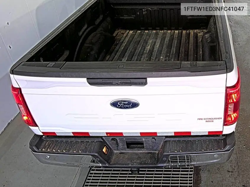 2022 Ford F150 Supercrew VIN: 1FTFW1ED3NFC41047 Lot: 42615391