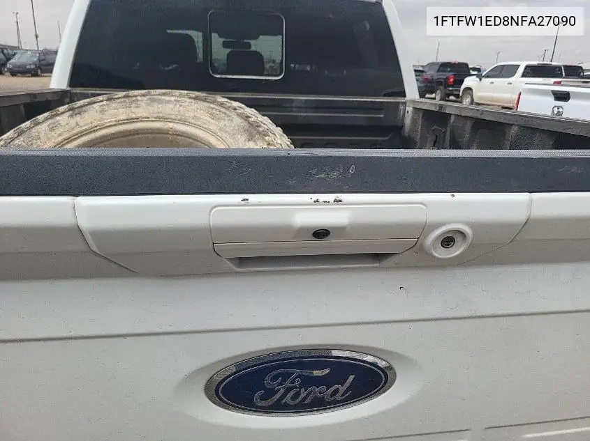 2022 Ford F150 Supercrew VIN: 1FTFW1ED8NFA27090 Lot: 42623011