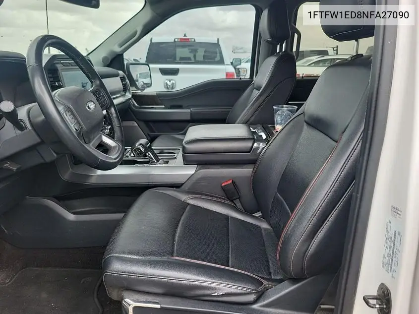 2022 Ford F150 Supercrew VIN: 1FTFW1ED8NFA27090 Lot: 42623011