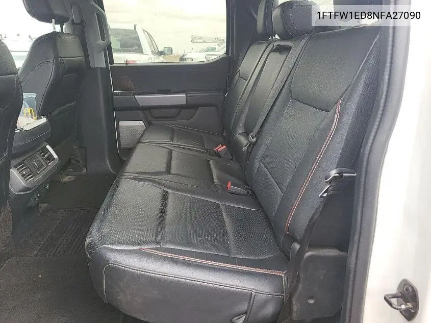 2022 Ford F150 Supercrew VIN: 1FTFW1ED8NFA27090 Lot: 42623011