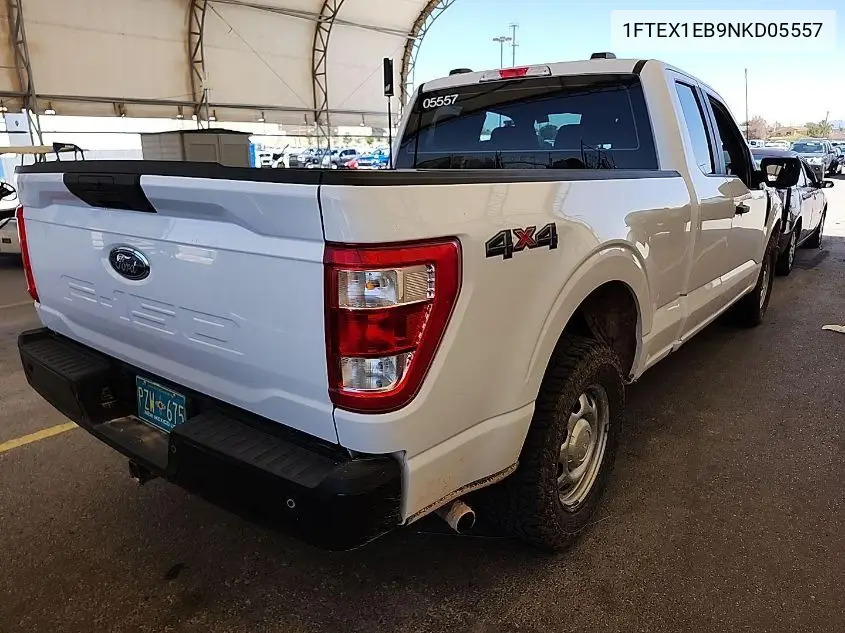 2022 Ford F150 Super Cab VIN: 1FTEX1EB9NKD05557 Lot: 42636624