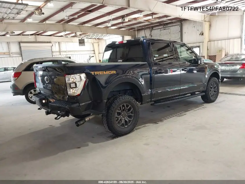 2023 Ford F-150 Tremor VIN: 1FTFW1E54PFA80722 Lot: 42634159