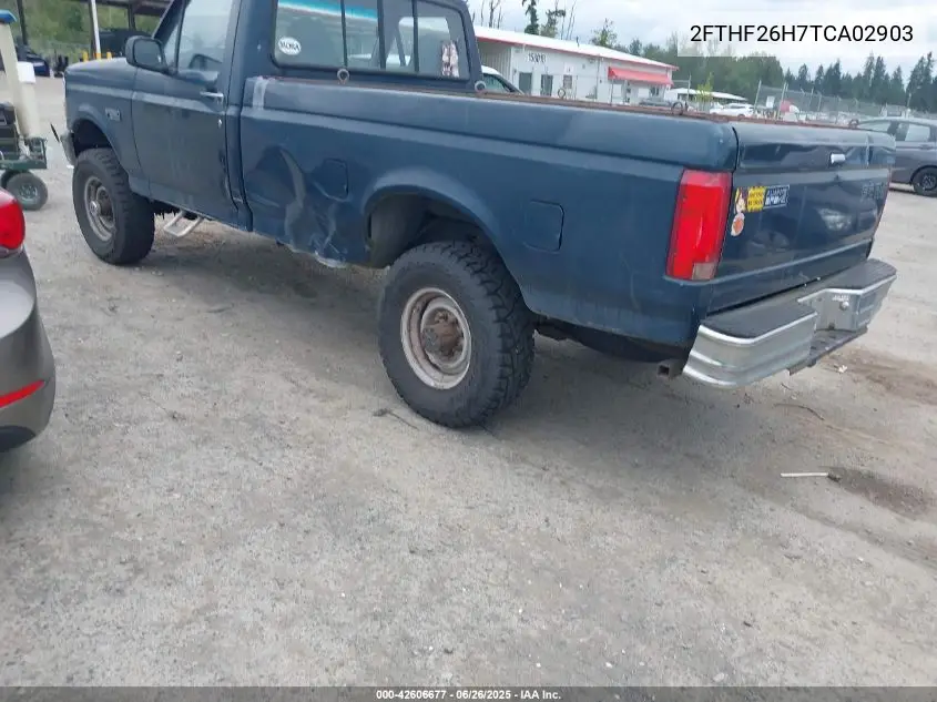 1996 Ford F250 VIN: 2FTHF26H7TCA02903 Lot: 42606677