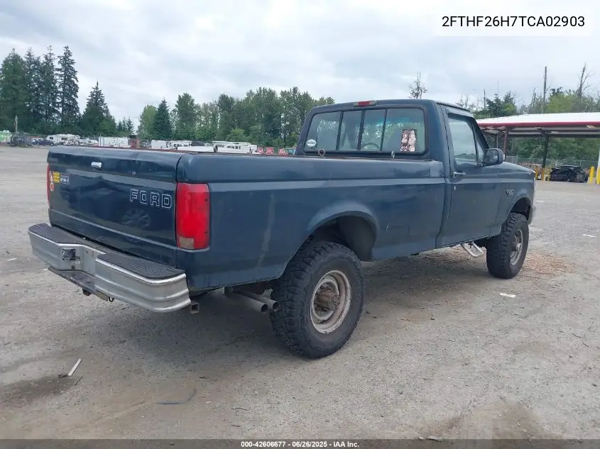 1996 Ford F250 VIN: 2FTHF26H7TCA02903 Lot: 42606677