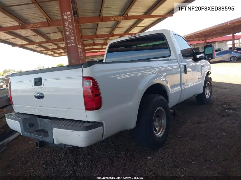 1999 Ford F-250 Lariat/Xl/Xlt VIN: 1FTNF20F8XED88595 Lot: 42260545