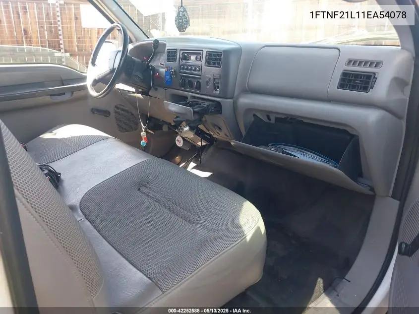 2001 Ford F-250 Xl/Xlt VIN: 1FTNF21L11EA54078 Lot: 42252588