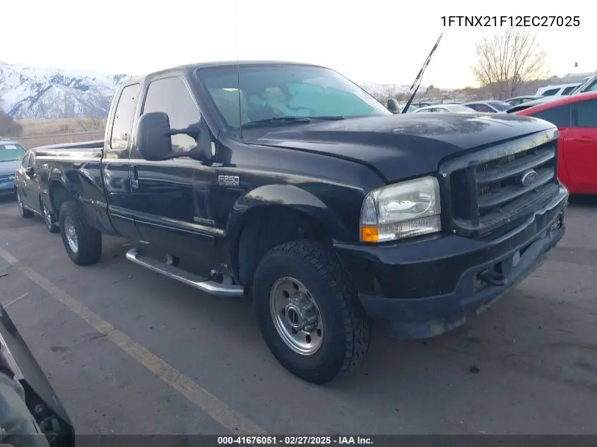 2002 Ford F-250 Lariat/Xl/Xlt VIN: 1FTNX21F12EC27025 Lot: 41676051