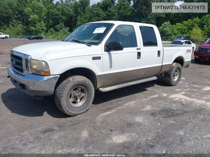 2004 Ford F-250 Lariat/Xl/Xlt VIN: 1FTNW21L74EA71973 Lot: 42601473