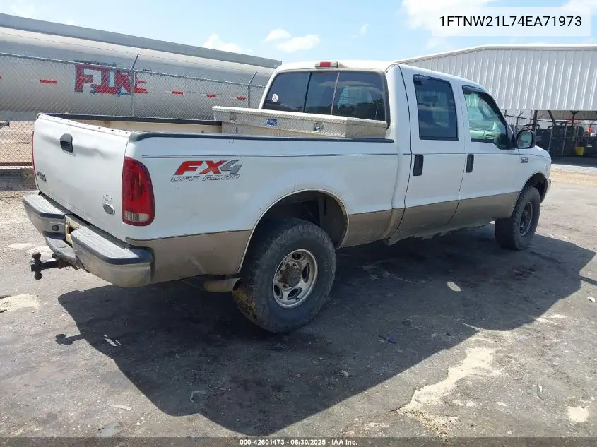 2004 Ford F-250 Lariat/Xl/Xlt VIN: 1FTNW21L74EA71973 Lot: 42601473