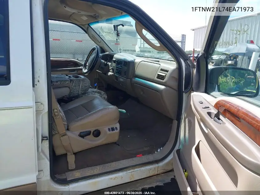 2004 Ford F-250 Lariat/Xl/Xlt VIN: 1FTNW21L74EA71973 Lot: 42601473
