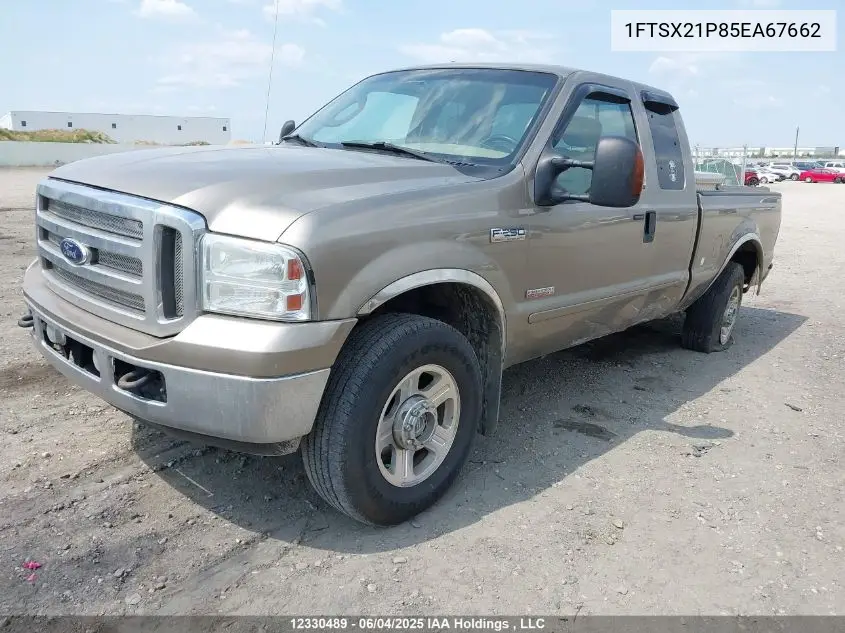 2005 Ford F250 Super Duty VIN: 1FTSX21P85EA67662 Lot: 12330489