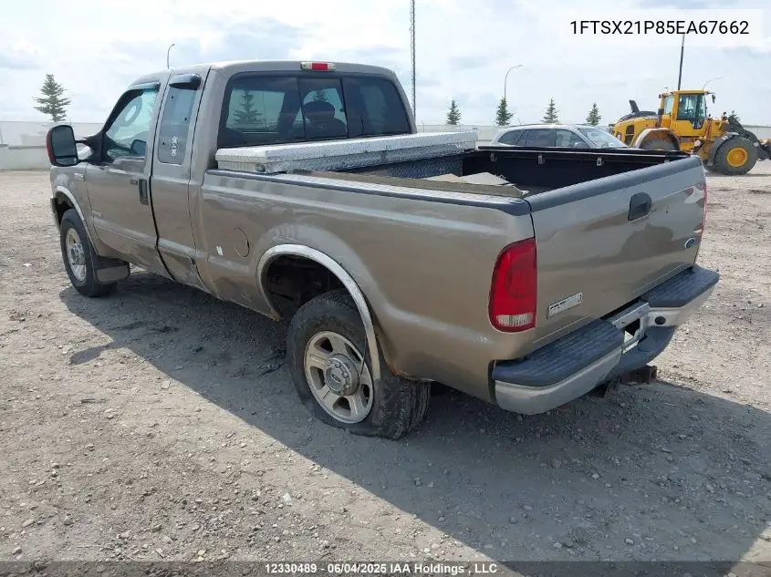 2005 Ford F250 Super Duty VIN: 1FTSX21P85EA67662 Lot: 12330489