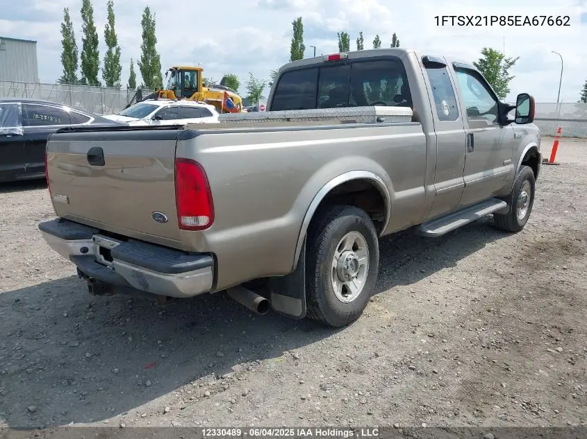 2005 Ford F250 Super Duty VIN: 1FTSX21P85EA67662 Lot: 12330489