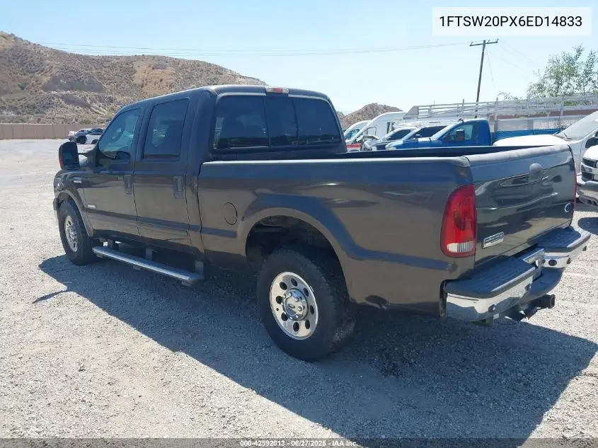 2006 Ford F-250 VIN: 1FTSW20PX6ED14833 Lot: 42592013