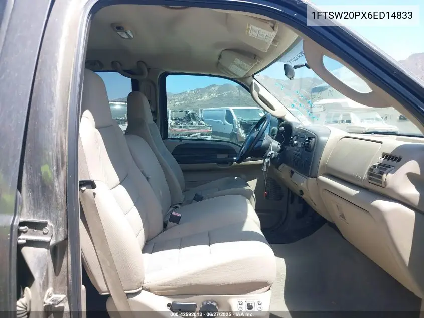 2006 Ford F-250 VIN: 1FTSW20PX6ED14833 Lot: 42592013