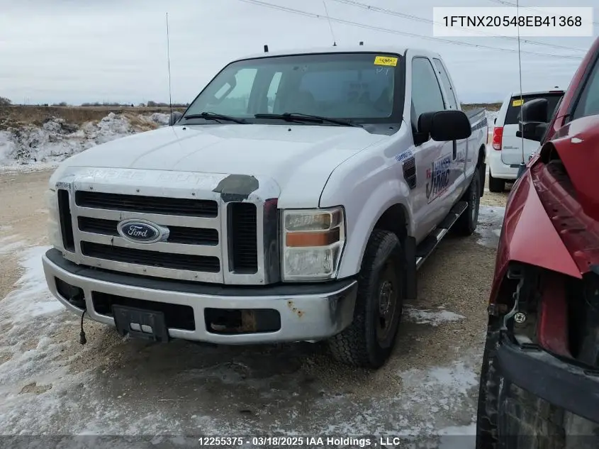 2008 Ford F250 Super Duty VIN: 1FTNX20548EB41368 Lot: 12255375