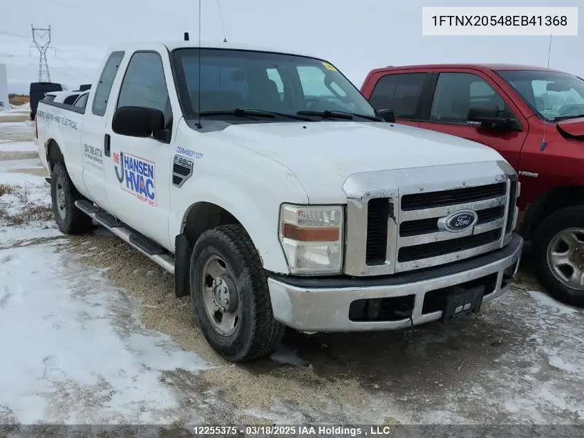 2008 Ford F250 Super Duty VIN: 1FTNX20548EB41368 Lot: 12255375