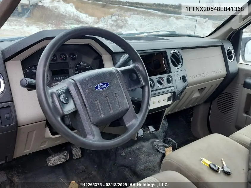 2008 Ford F250 Super Duty VIN: 1FTNX20548EB41368 Lot: 12255375