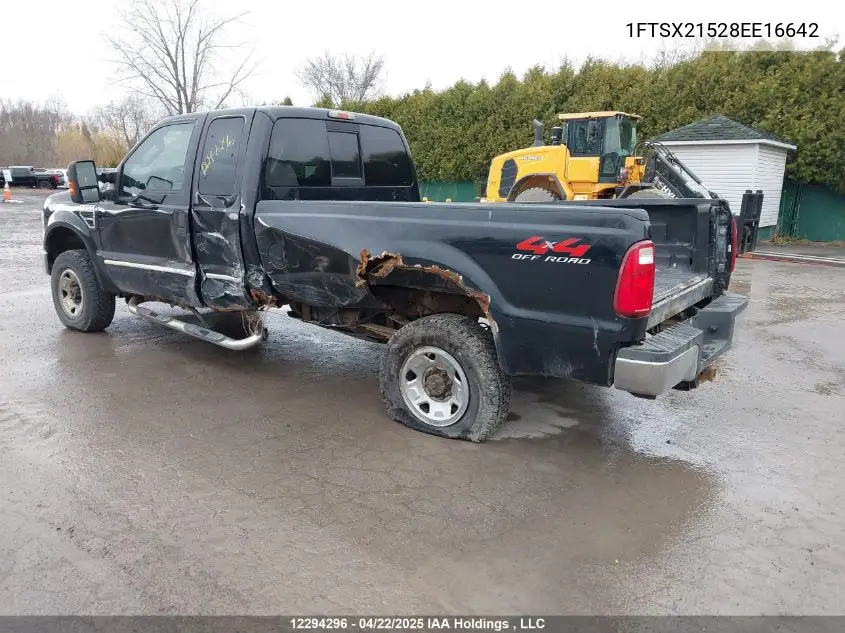 2008 Ford F-250 Fx4/Lariat/Xl/Xlt VIN: 1FTSX21528EE16642 Lot: 12294296