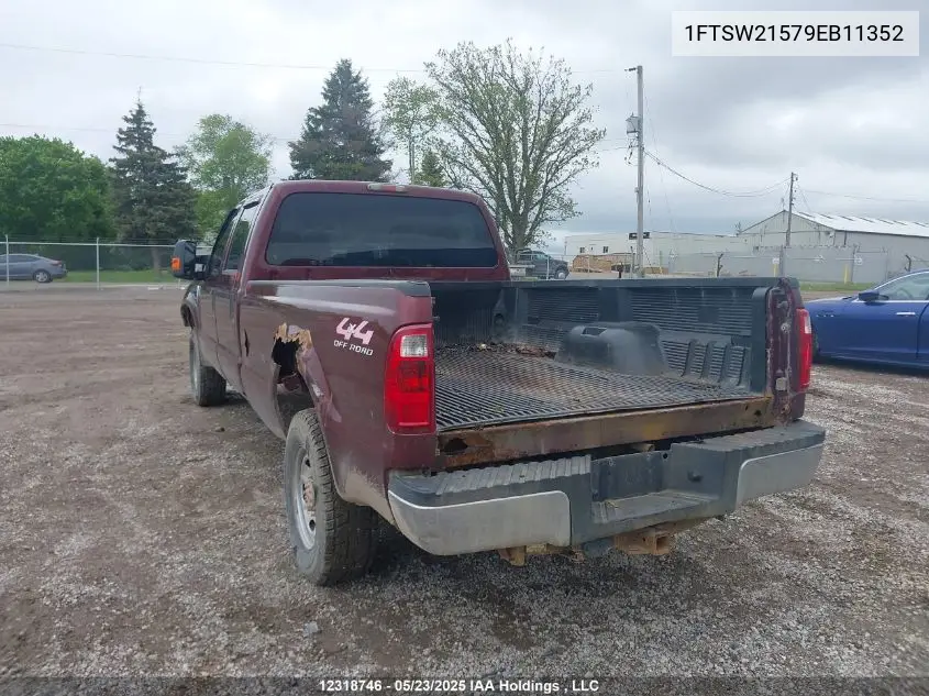 2009 Ford F-250 Fx4/King Ranch/Lariat/Xl/Xlt VIN: 1FTSW21579EB11352 Lot: 12318746