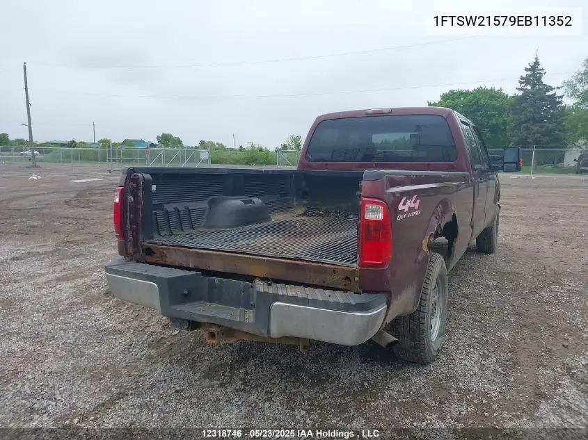 2009 Ford F-250 Fx4/King Ranch/Lariat/Xl/Xlt VIN: 1FTSW21579EB11352 Lot: 12318746