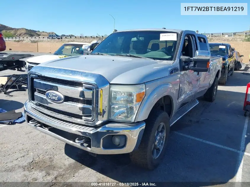 2011 Ford F-250 Lariat VIN: 1FT7W2BT1BEA91219 Lot: 41818727