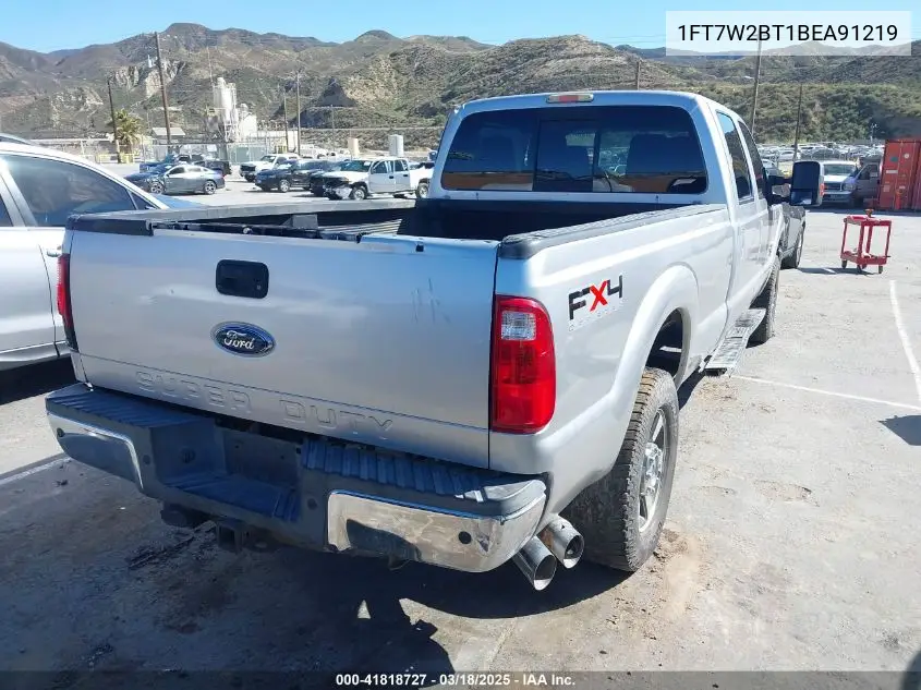 2011 Ford F-250 Lariat VIN: 1FT7W2BT1BEA91219 Lot: 41818727