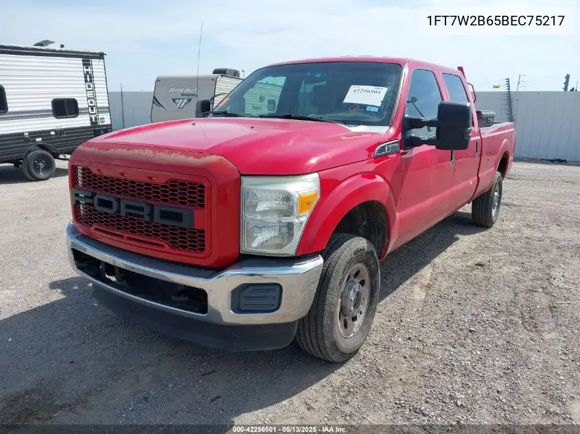 2011 Ford F-250 Xl VIN: 1FT7W2B65BEC75217 Lot: 42256501