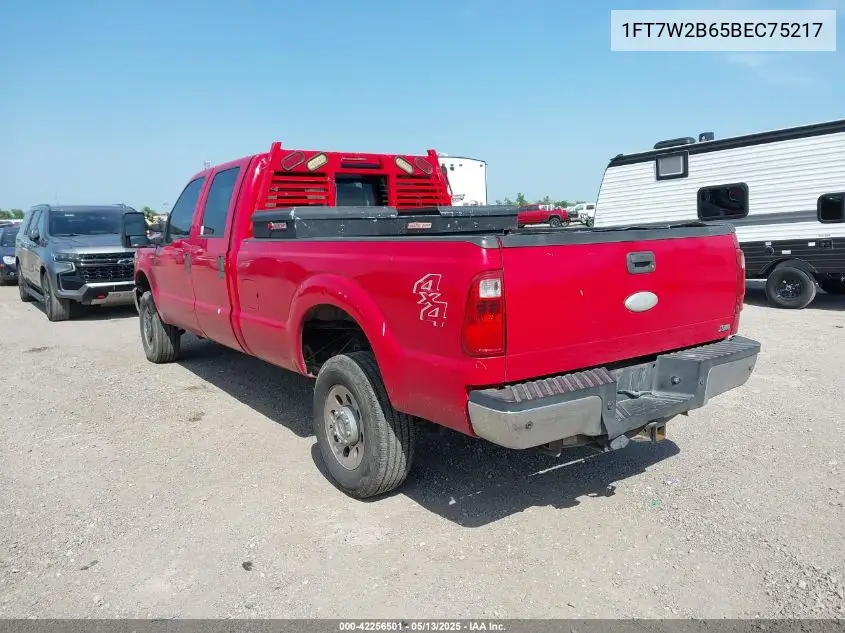 2011 Ford F-250 Xl VIN: 1FT7W2B65BEC75217 Lot: 42256501