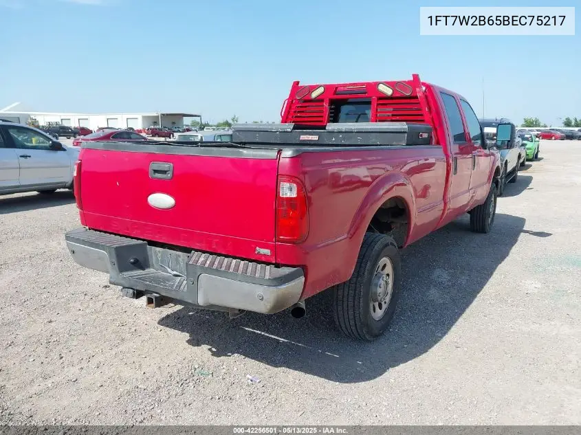 2011 Ford F-250 Xl VIN: 1FT7W2B65BEC75217 Lot: 42256501