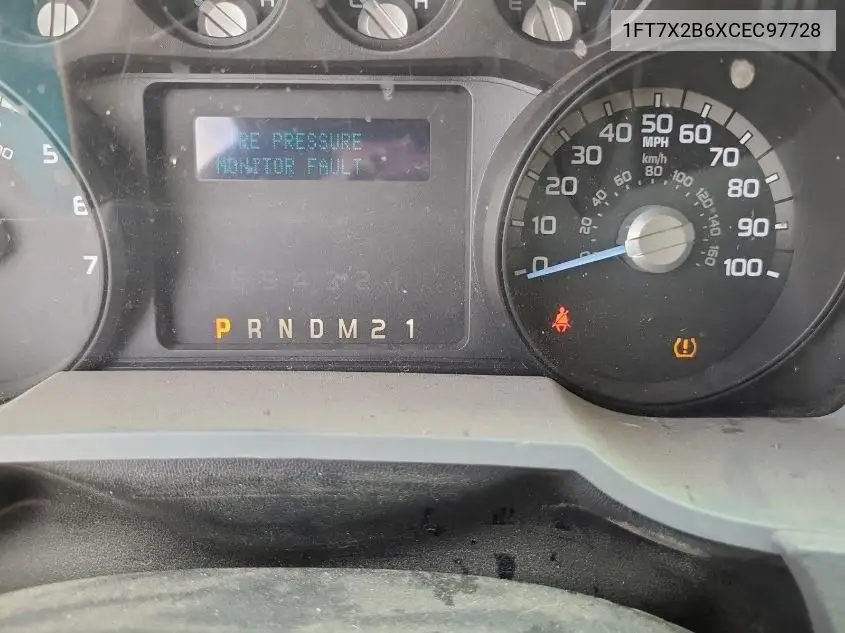 2012 Ford F250 Super Duty VIN: 1FT7X2B6XCEC97728 Lot: 42626425