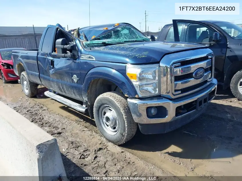 2014 Ford F250 Super Duty VIN: 1FT7X2BT6EEA24200 Lot: 12285834