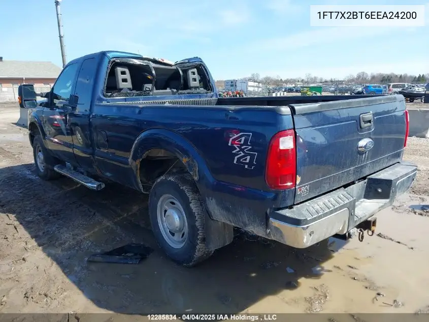 2014 Ford F250 Super Duty VIN: 1FT7X2BT6EEA24200 Lot: 12285834