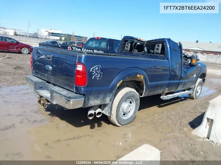 2014 Ford F250 Super Duty VIN: 1FT7X2BT6EEA24200 Lot: 12285834
