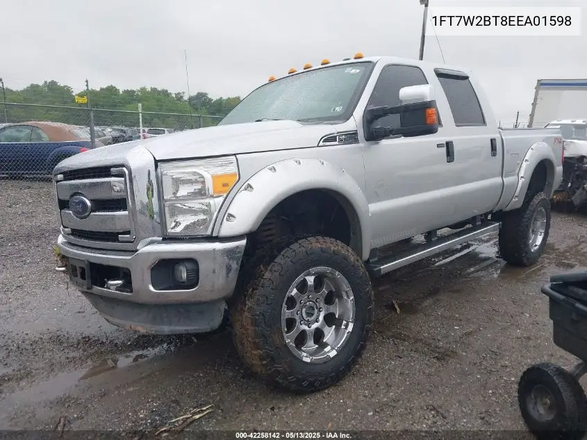 2014 Ford F-250 Xlt VIN: 1FT7W2BT8EEA01598 Lot: 42258142