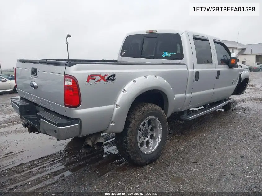 2014 Ford F-250 Xlt VIN: 1FT7W2BT8EEA01598 Lot: 42258142