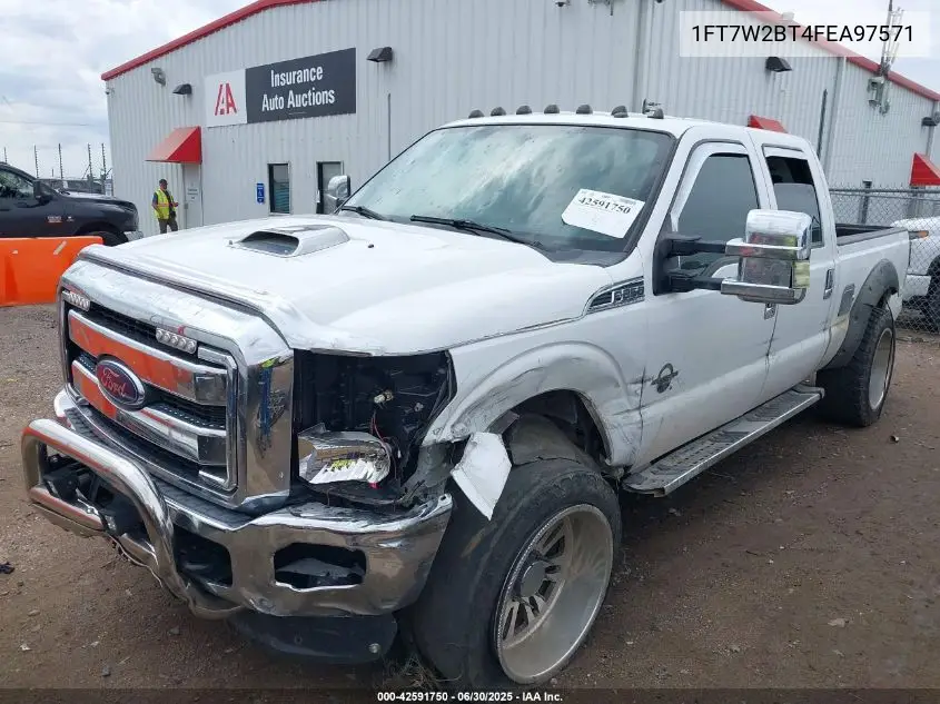 2015 Ford F250 Xlt VIN: 1FT7W2BT4FEA97571 Lot: 42591750