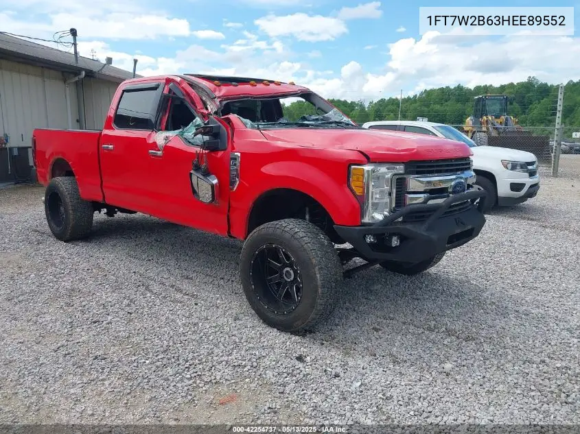 2017 Ford F-250 Xlt VIN: 1FT7W2B63HEE89552 Lot: 42254737