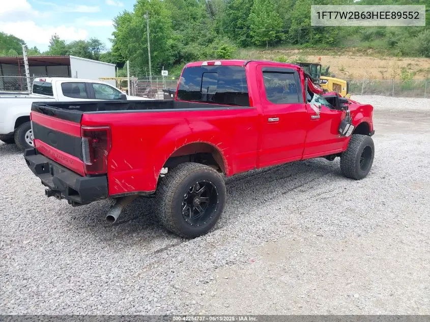 2017 Ford F-250 Xlt VIN: 1FT7W2B63HEE89552 Lot: 42254737