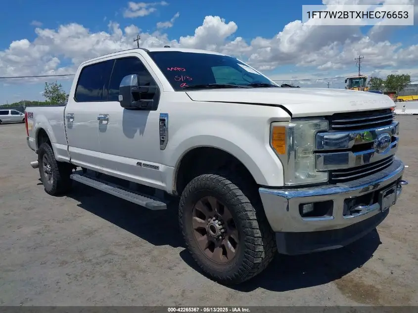 2017 Ford F-250 Lariat VIN: 1FT7W2BTXHEC76653 Lot: 42265367