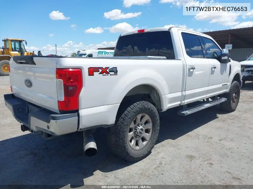 2017 Ford F-250 Lariat VIN: 1FT7W2BTXHEC76653 Lot: 42265367