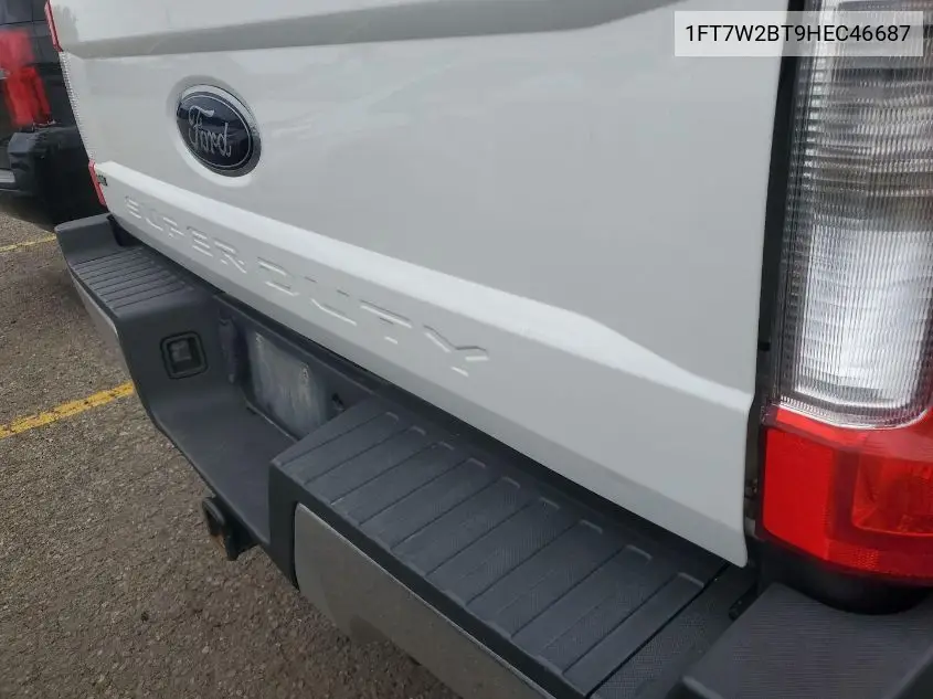 2017 Ford F250 Super Duty VIN: 1FT7W2BT9HEC46687 Lot: 42642651