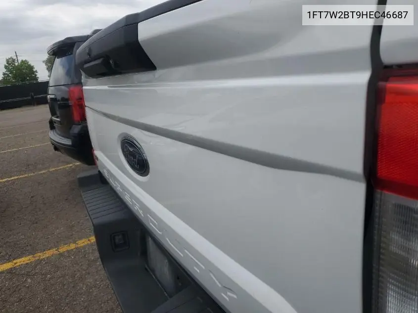 2017 Ford F250 Super Duty VIN: 1FT7W2BT9HEC46687 Lot: 42642651