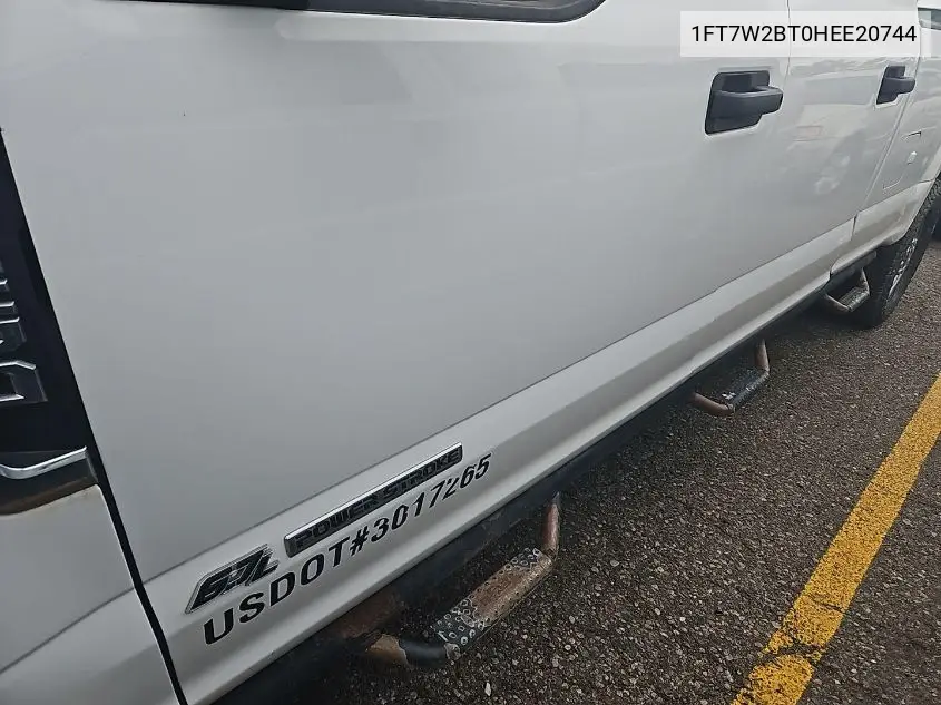 2017 Ford F250 Super Duty VIN: 1FT7W2BT0HEE20744 Lot: 42642765