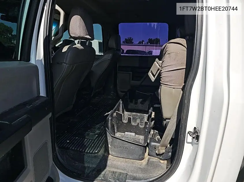 2017 Ford F250 Super Duty VIN: 1FT7W2BT0HEE20744 Lot: 42642765