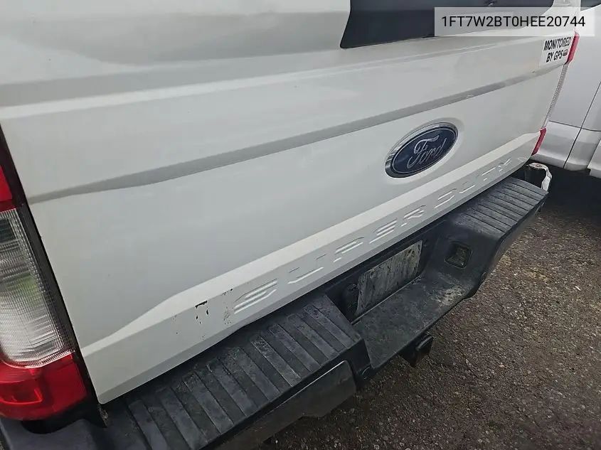 2017 Ford F250 Super Duty VIN: 1FT7W2BT0HEE20744 Lot: 42642765