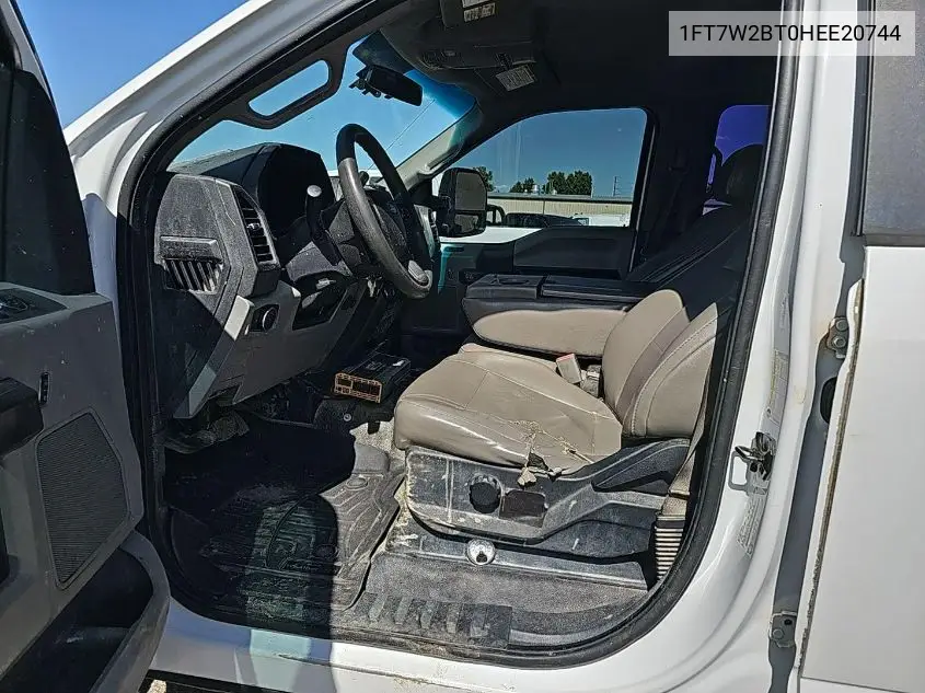 2017 Ford F250 Super Duty VIN: 1FT7W2BT0HEE20744 Lot: 42642765