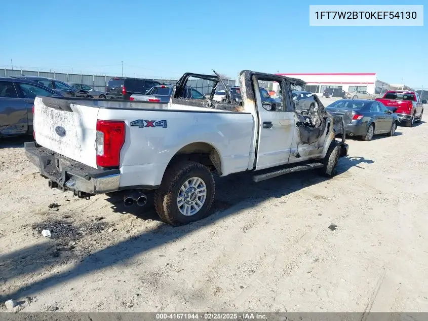 2019 Ford F-250 Xlt VIN: 1FT7W2BT0KEF54130 Lot: 41671944