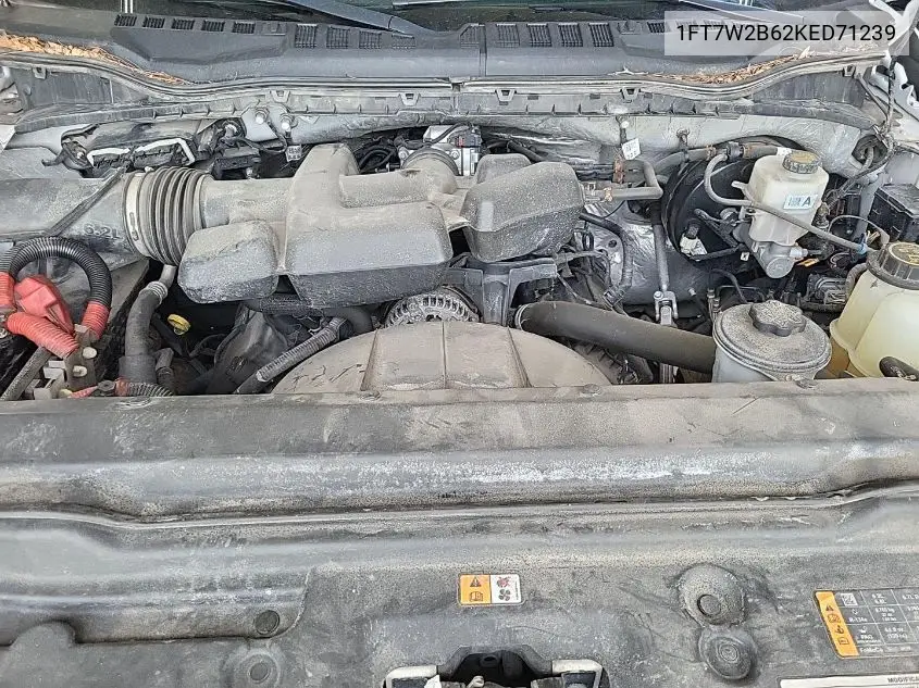 2019 Ford F250 Super Duty VIN: 1FT7W2B62KED71239 Lot: 42271711